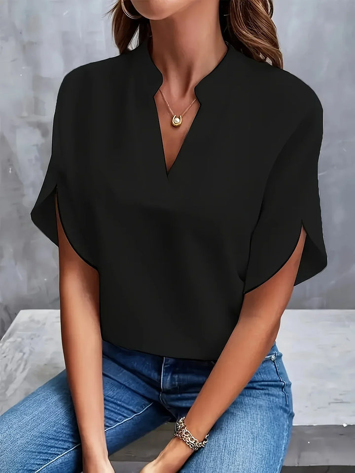 Octavia | Women's V-Neck Tailored Blouse