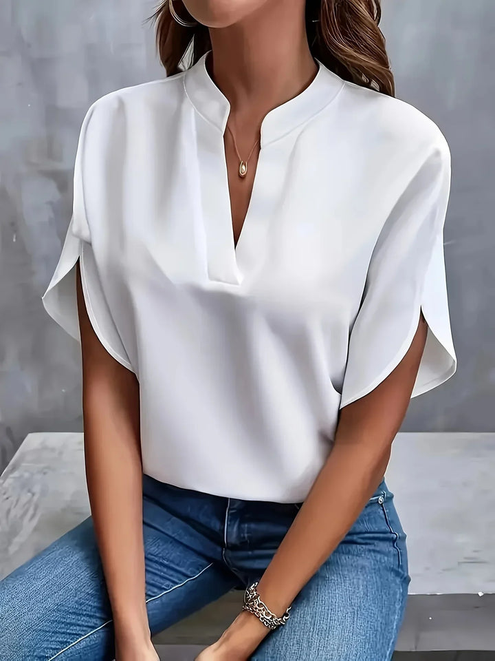 Octavia | Women's V-Neck Tailored Blouse