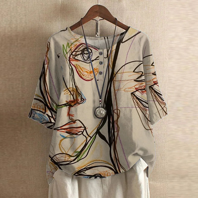 Nora | Women's Vintage Floral Blouse
