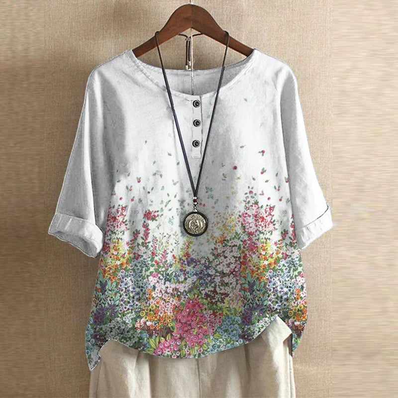 Nora | Women's Vintage Floral Blouse