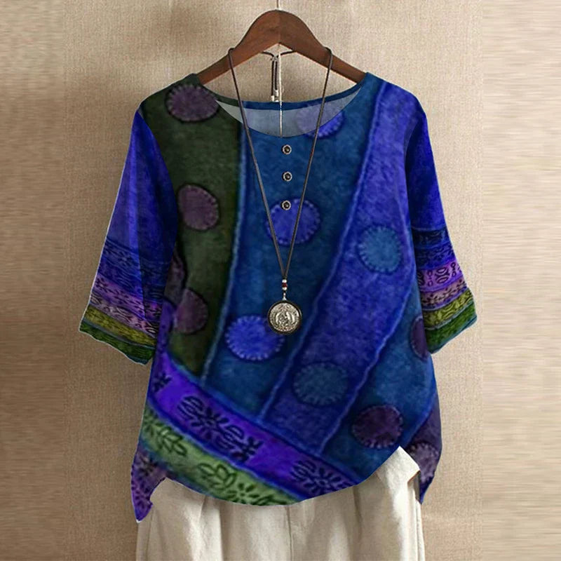 Nora | Women's Vintage Floral Blouse