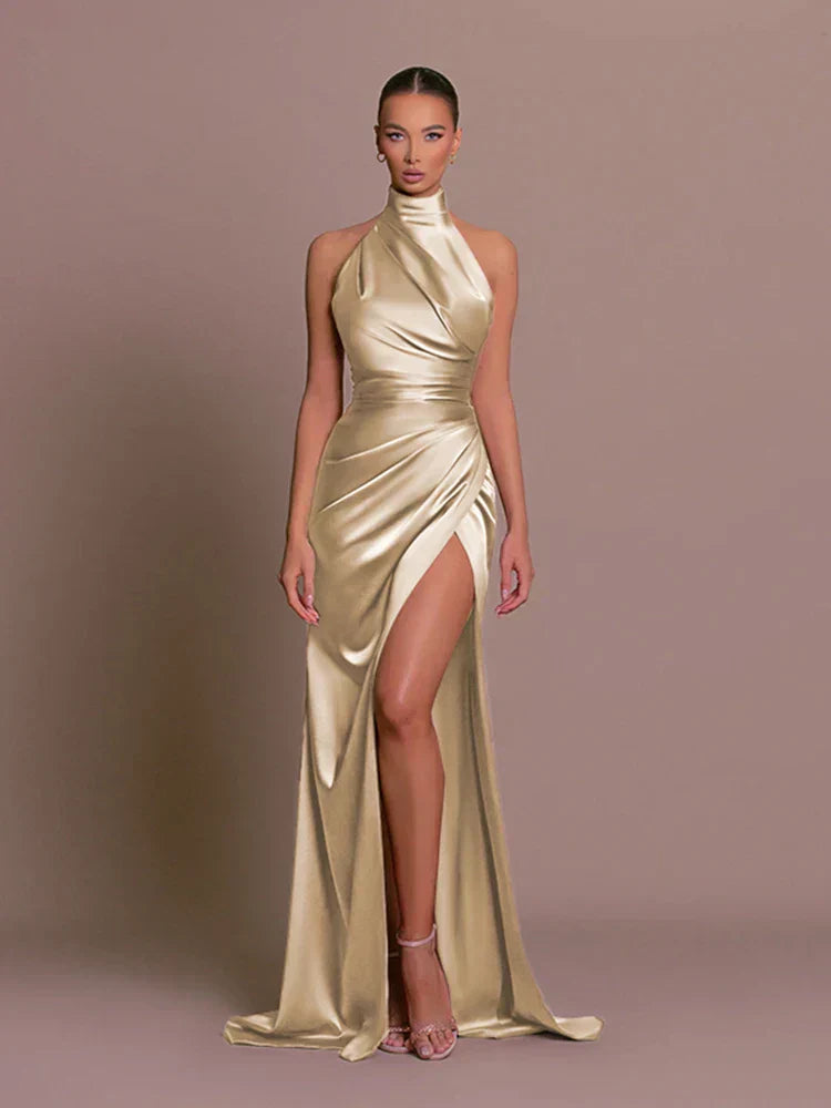 Yolanda | Wedding Guest Slit Gown