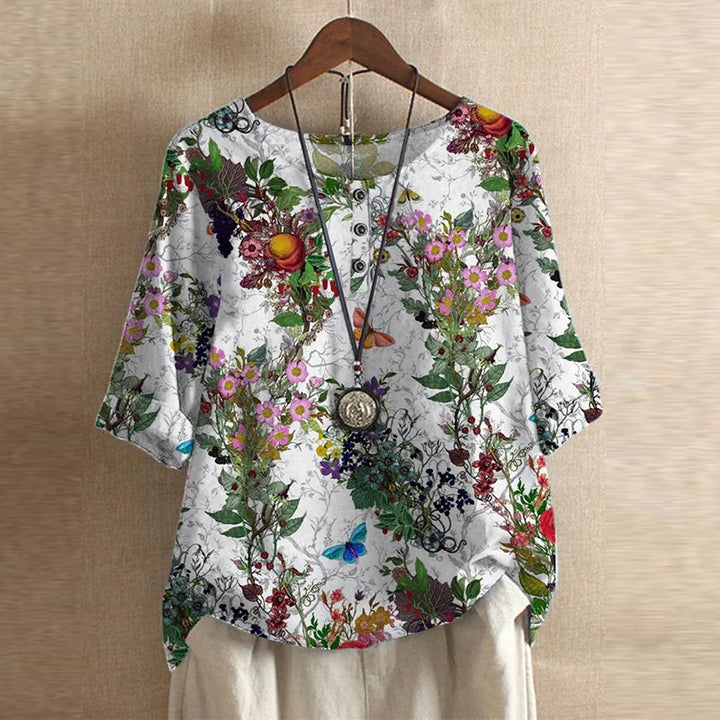 Nora | Women's Vintage Floral Blouse