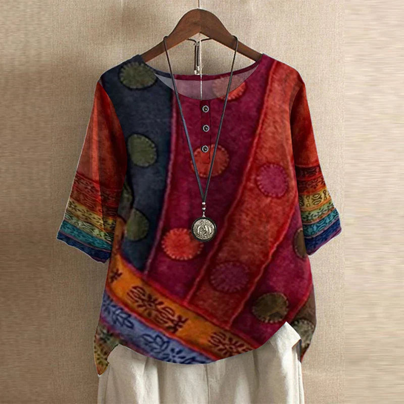 Nora | Women's Vintage Floral Blouse