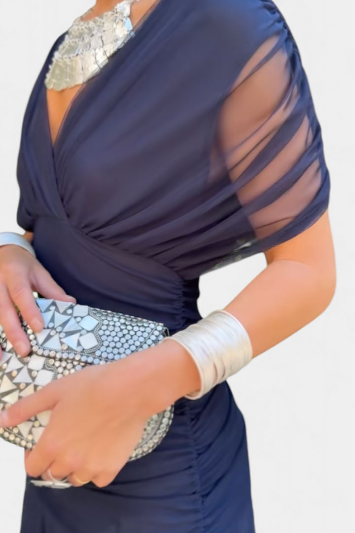 Persephone | Off-Shoulder Ruched Evening Dress