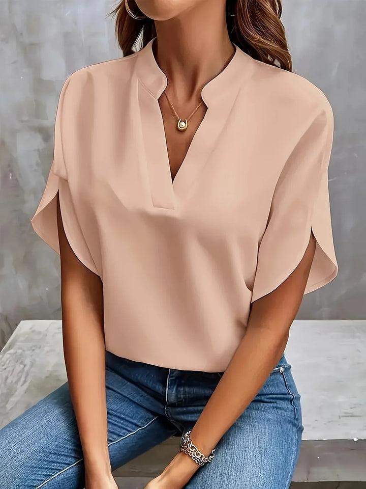 Octavia | Women's V-Neck Tailored Blouse