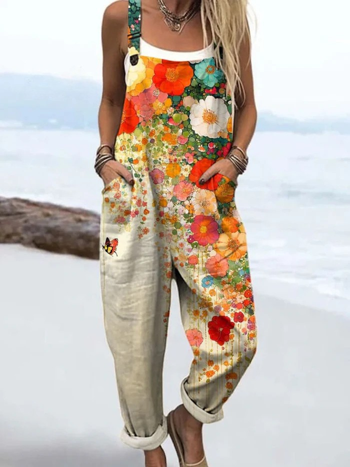 Genevra | Women's Wide Leg Floral Jumpsuit