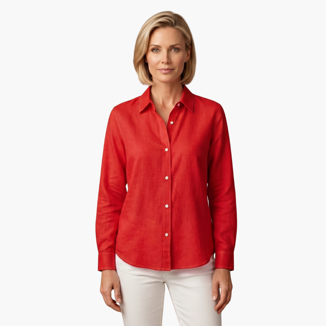 Severine | Women's Collared Button-Down Blouse