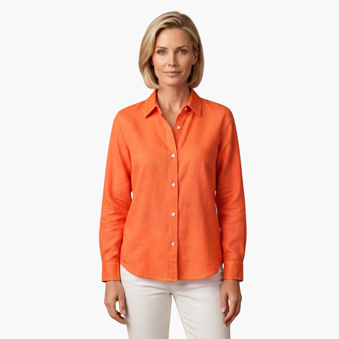Severine | Women's Collared Button-Down Blouse