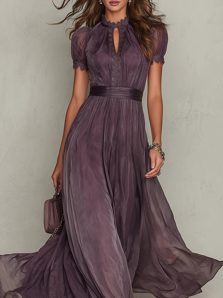 Aurora | Vintage Chiffon Maxi Dress