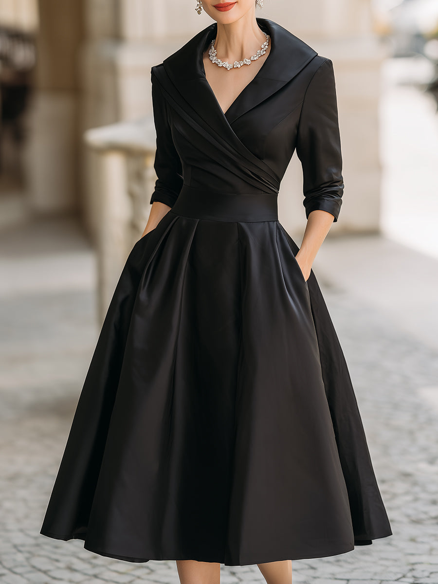 Anastasia | Women's Satin Midi Dress