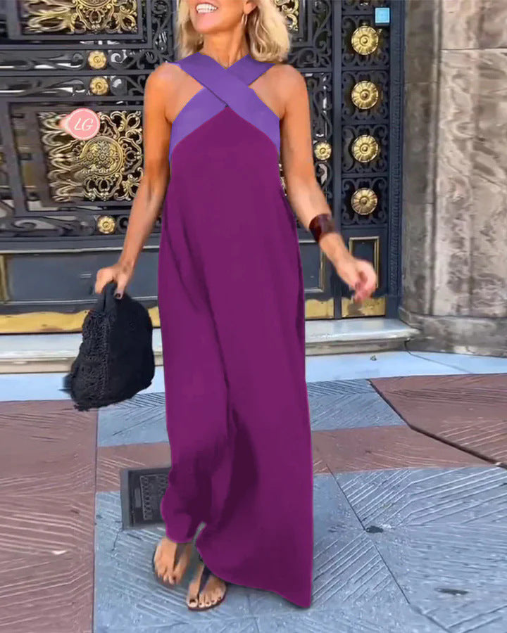 Evelyn | Crossover Maxi Dress