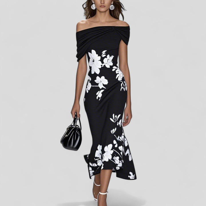 Marcella | Women's Statement Print Midi Dress