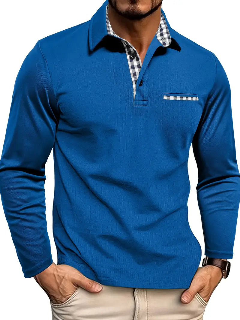 Brandon | Men's Long Sleeve Polo Shirt