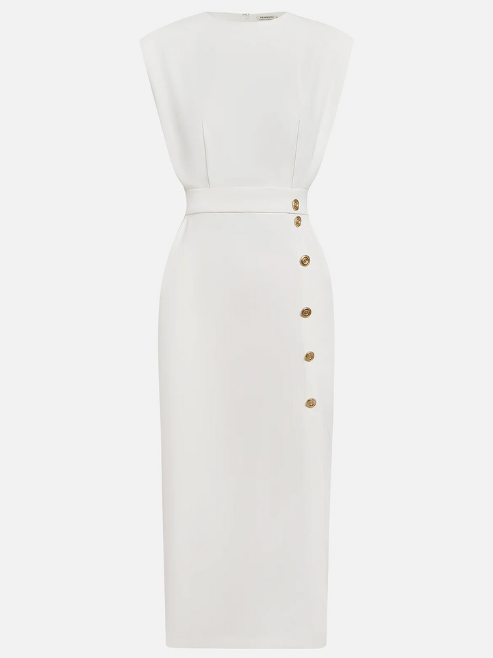 Hazel | Women's Button Detail Midi Dress