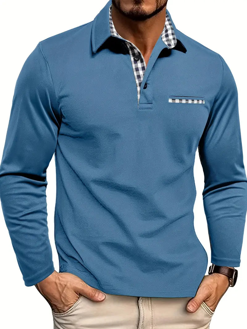 Brandon | Men's Long Sleeve Polo Shirt