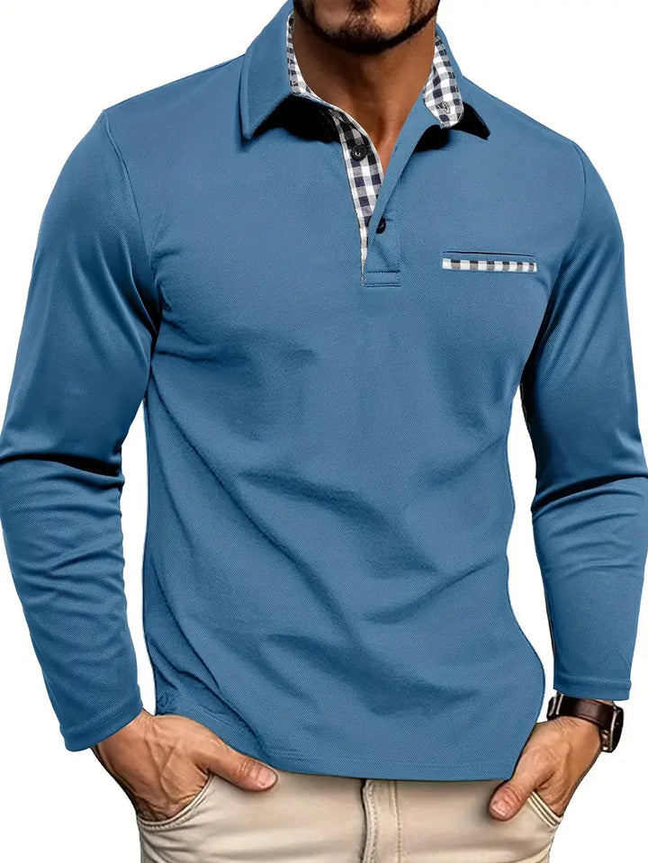 Brandon | Men's Long Sleeve Polo Shirt