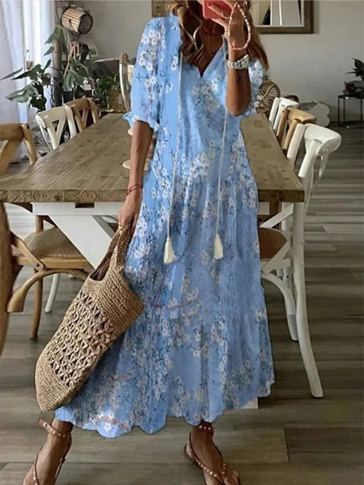 Willow | Boho Print Maxi Dress
