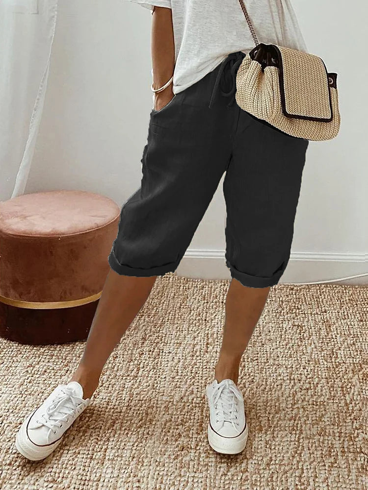 Lillian | Women's Cotton Knee-Length Pants