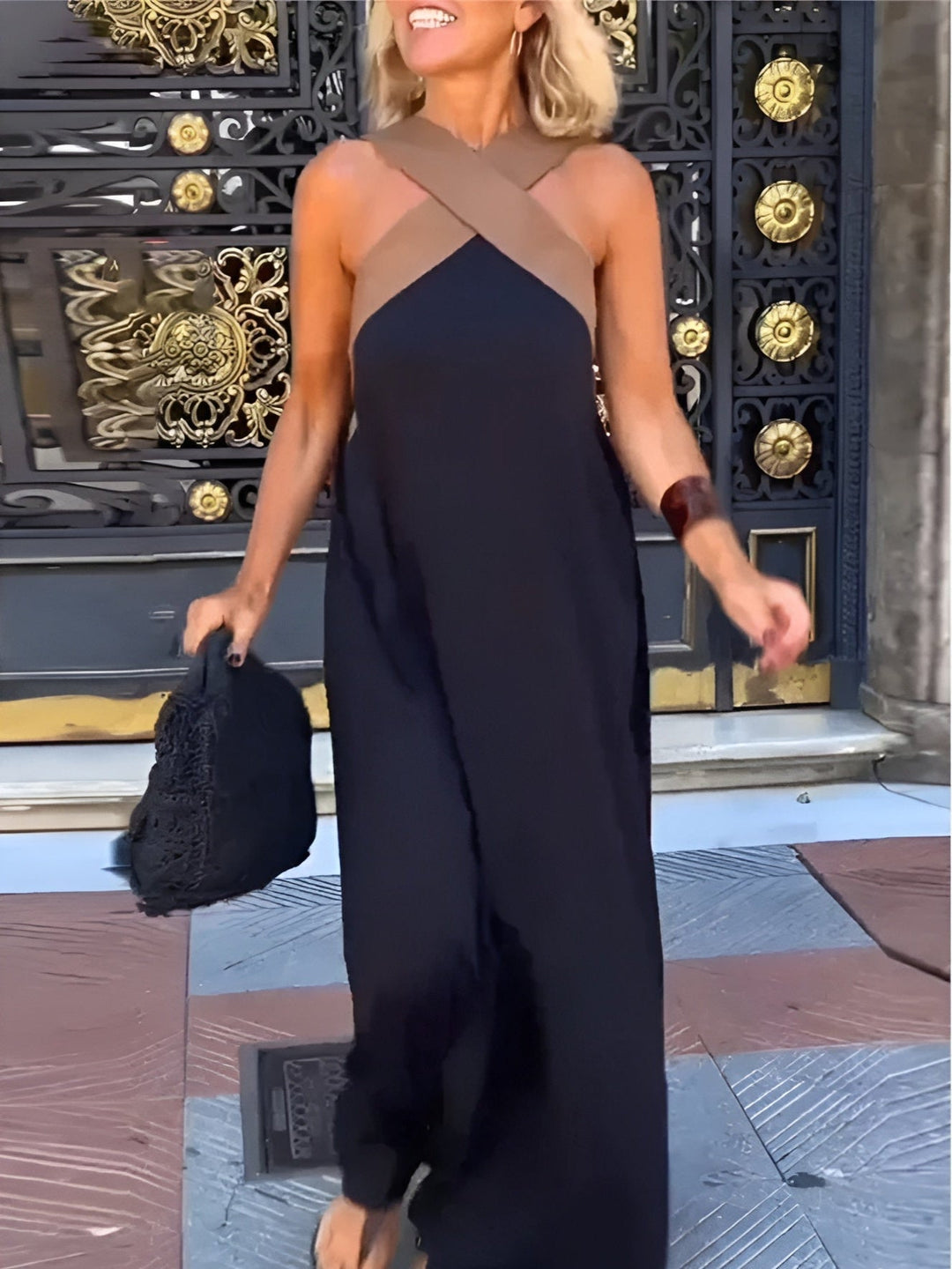 Evelyn | Crossover Maxi Dress