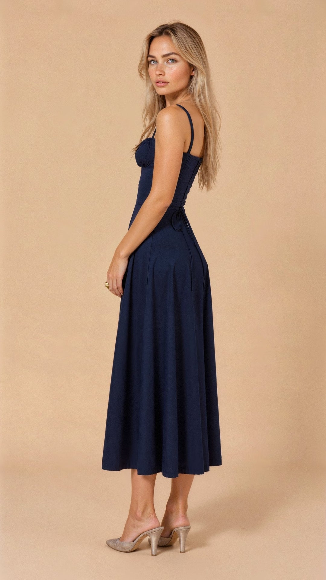Octavia | Wedding Guest Bustier A-Line Maxi Dress
