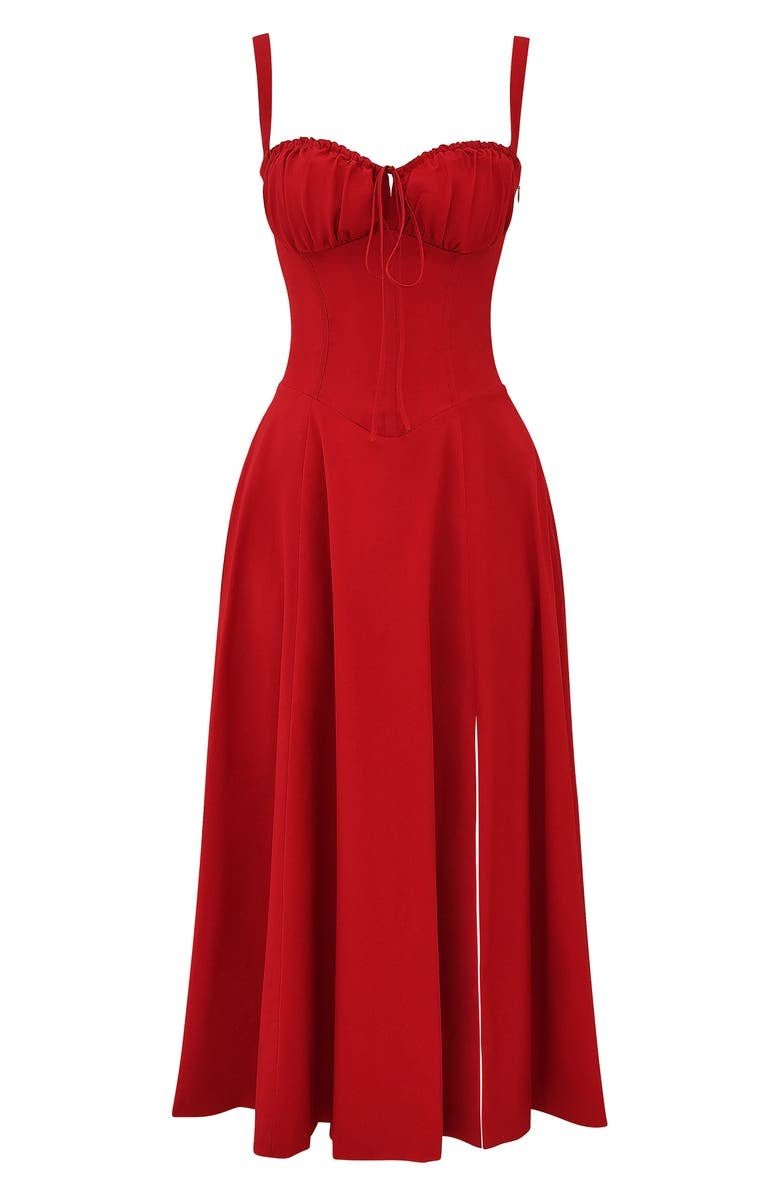 Octavia | Wedding Guest Bustier A-Line Maxi Dress