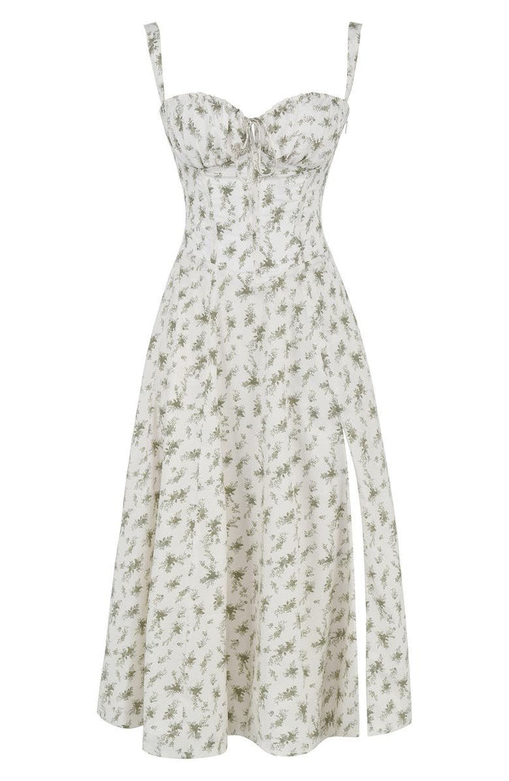 Octavia | Wedding Guest Bustier A-Line Maxi Dress