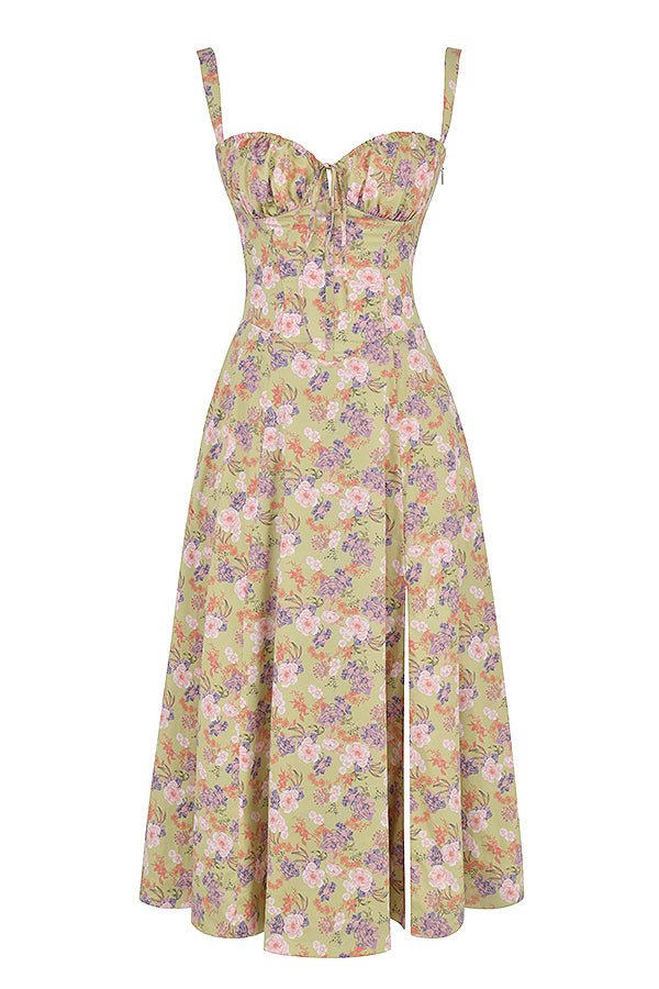 Octavia | Wedding Guest Bustier A-Line Maxi Dress