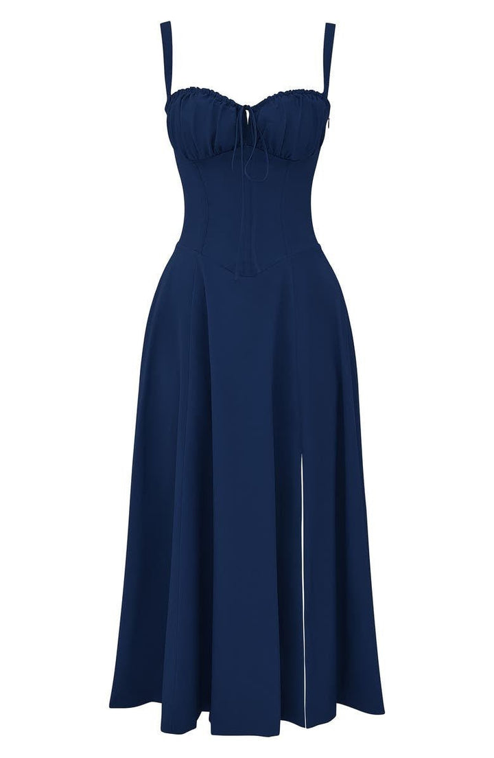 Octavia | Wedding Guest Bustier A-Line Maxi Dress
