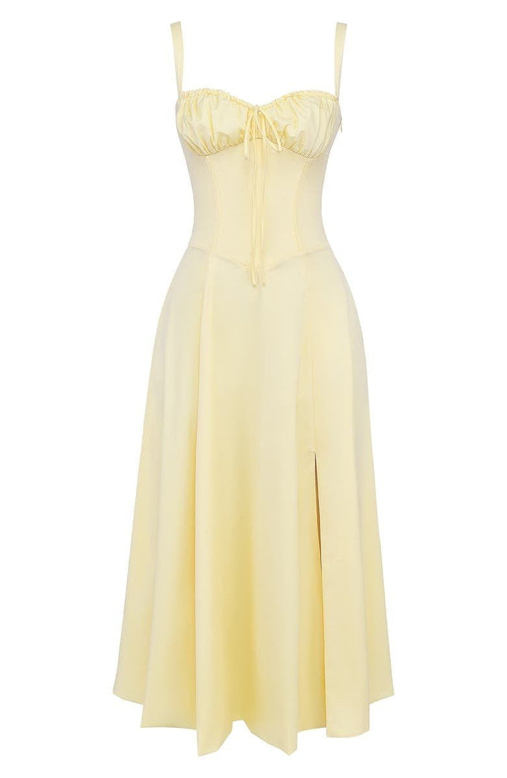 Octavia | Wedding Guest Bustier A-Line Maxi Dress