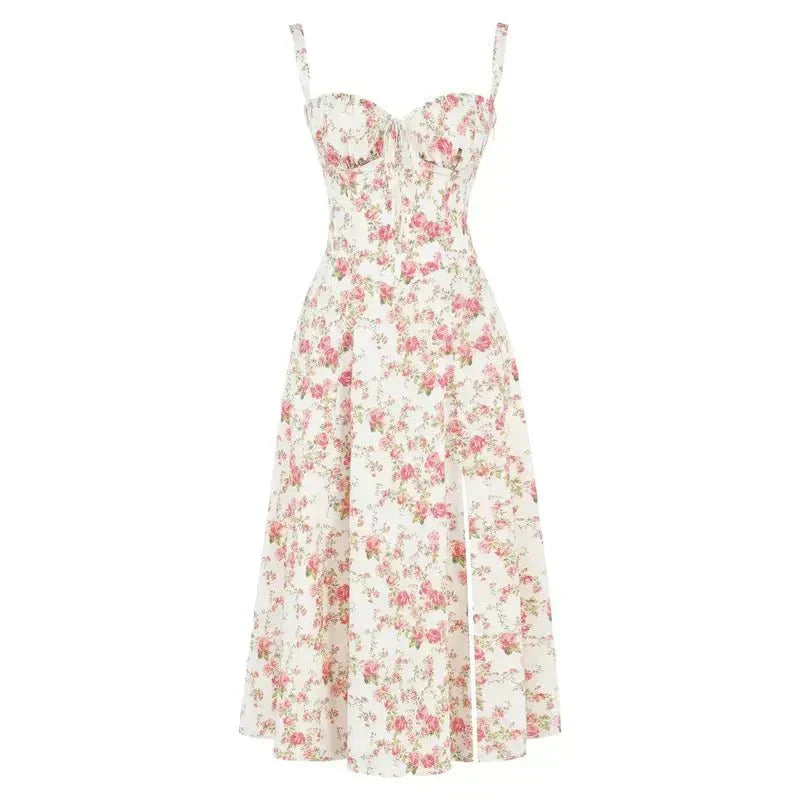Octavia | Wedding Guest Bustier A-Line Maxi Dress